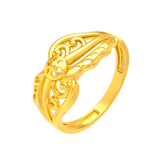 22k Yellow Gold Religious Om Rings in size 10 and total gold weight of 5.26g